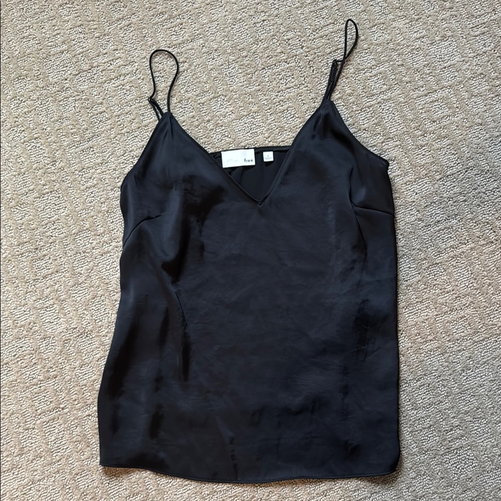 Aritzia Black Fitted Sleeveless Camisole